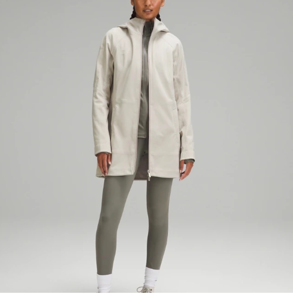 Lululemon Repel Shell Rain Jacket 4 White Opal